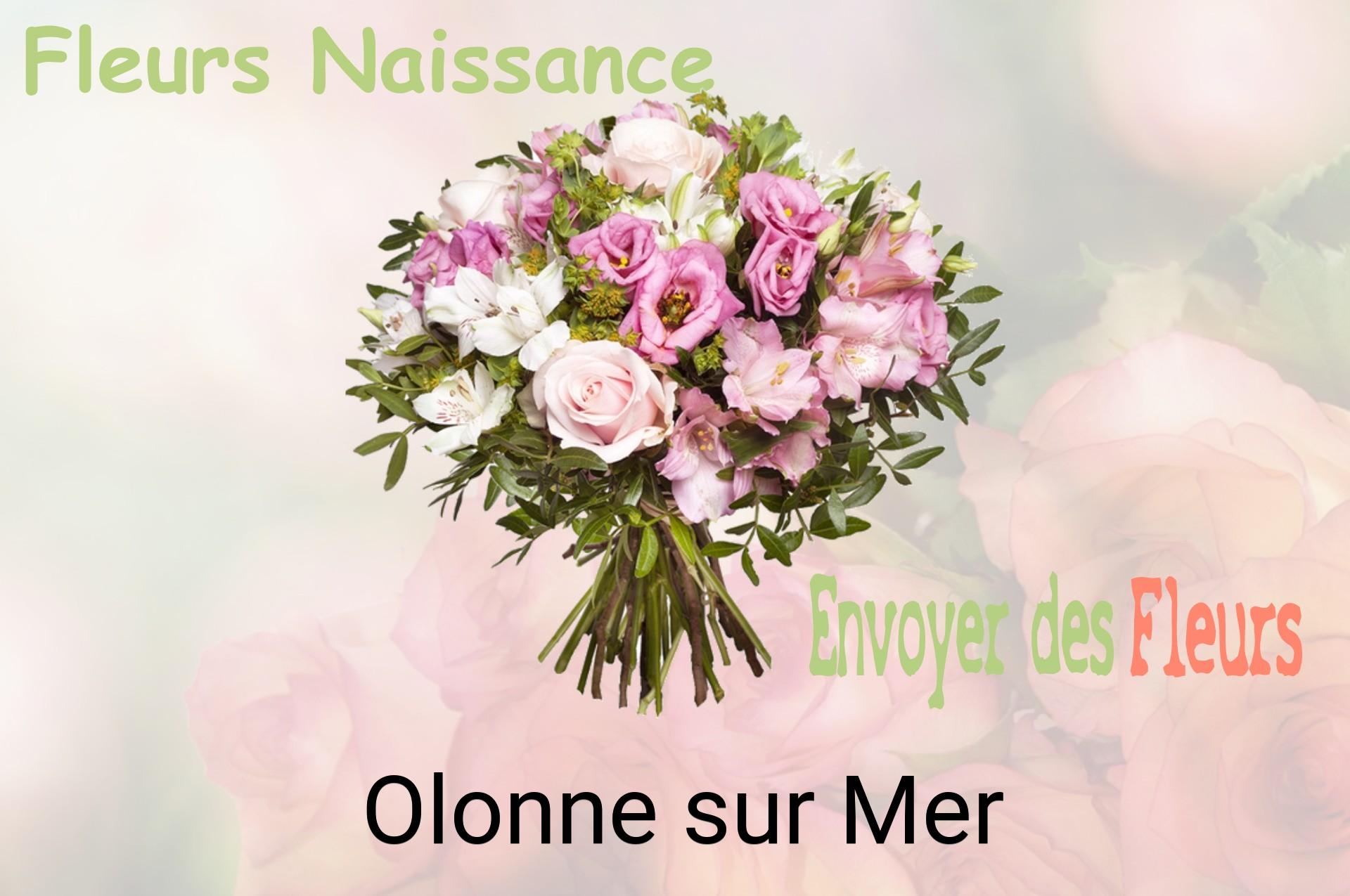 Bouquet de fleurs de naissance livré à Olonne-sur-Mer